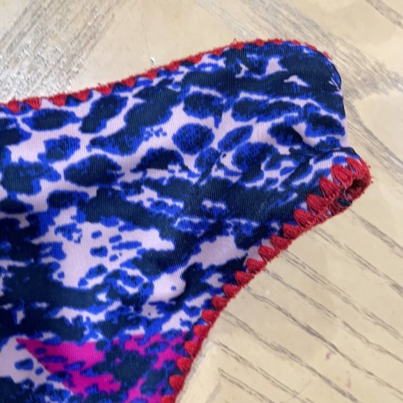 0290 Zingara Blue and Pink Cheeky Bikini - Picture 13 of 14